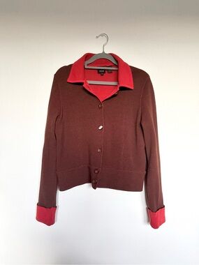 Vintage Wool Blend Colorblock Cardigan Size M | Jessica by Christopher Lai